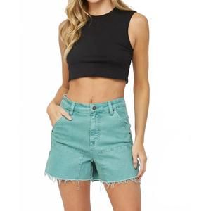 NEW MICA DENIM carpenter shorts in teal